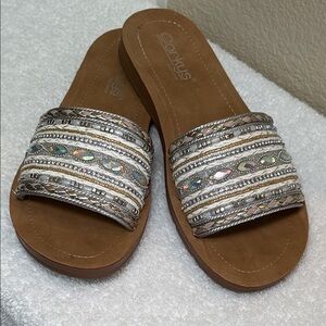 Corkys Vacation Mode Embellished Sandals size 8